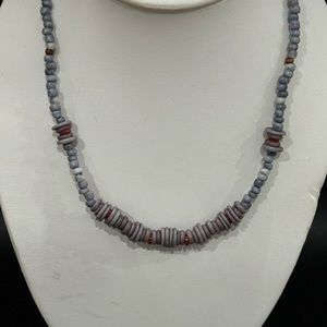 All natural shell/stone Heishi necklace